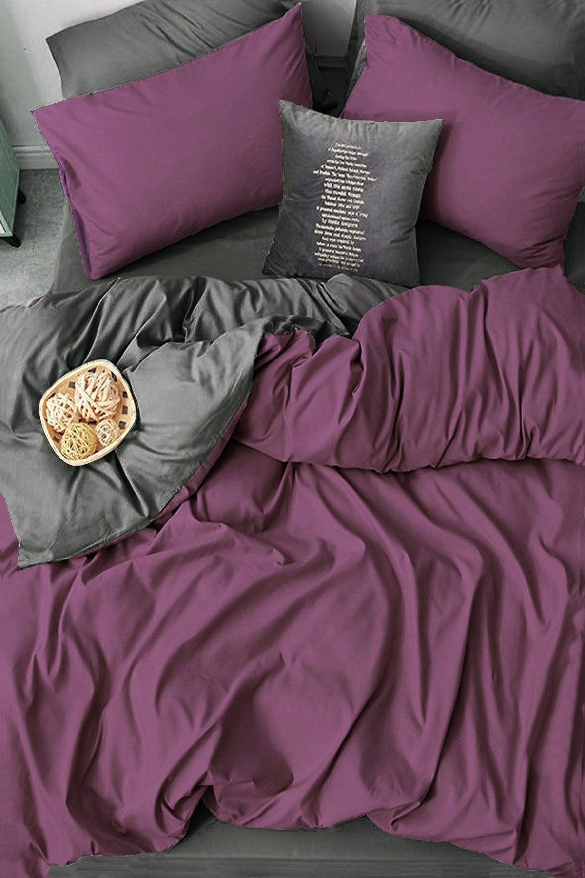Elastic Bed Linen Duvet Cover Set Single Use Dried Rose-gray - Swordslife