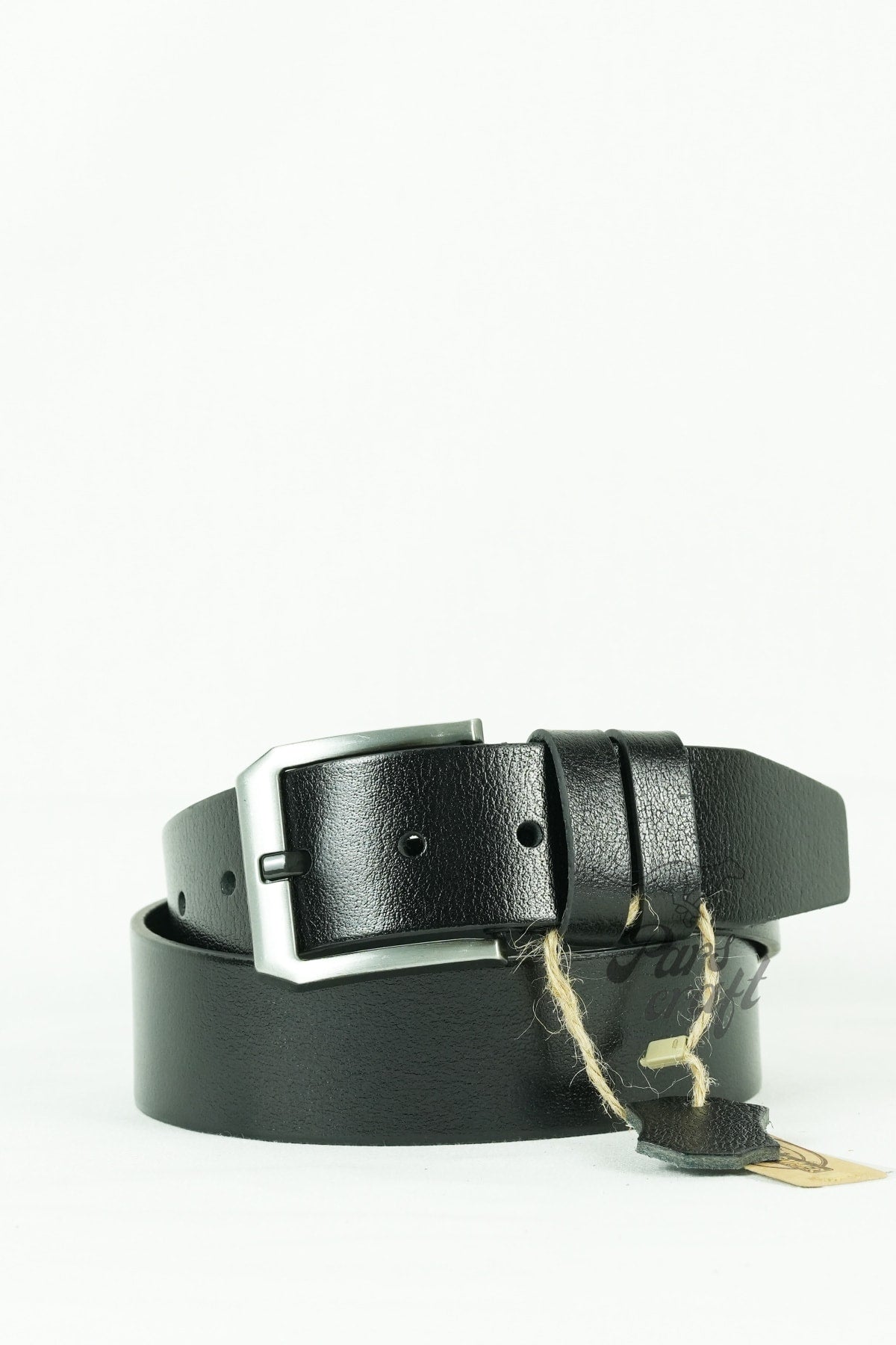 Echter Büffelleder Herrengürtel 4,5 cm Schwarz Jeans Sportgürtel