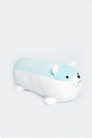 Spandex Cylinder Dog Pillow 50 Cm Blue