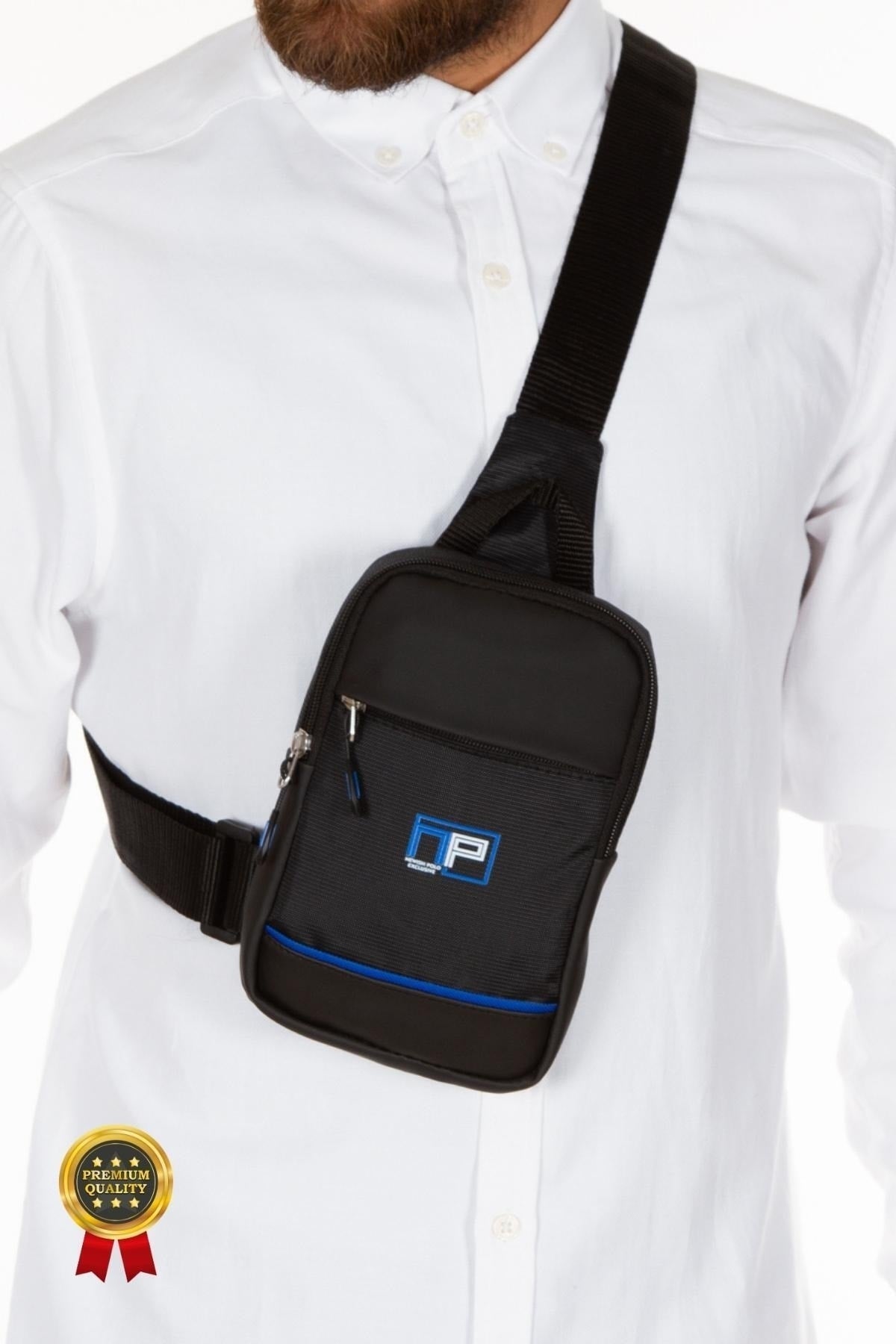 Unisex Crossbody Chest And Shoulder Bag Daily Bag With Phone Compartment