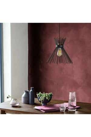 Kirpi Modern Black Living Room - Kitchen Single Chandelier