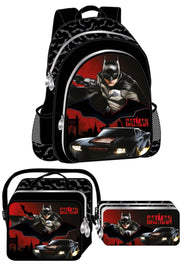 Schwarzer Grundschulrucksack Lunchbox Stifthalter Set 1241