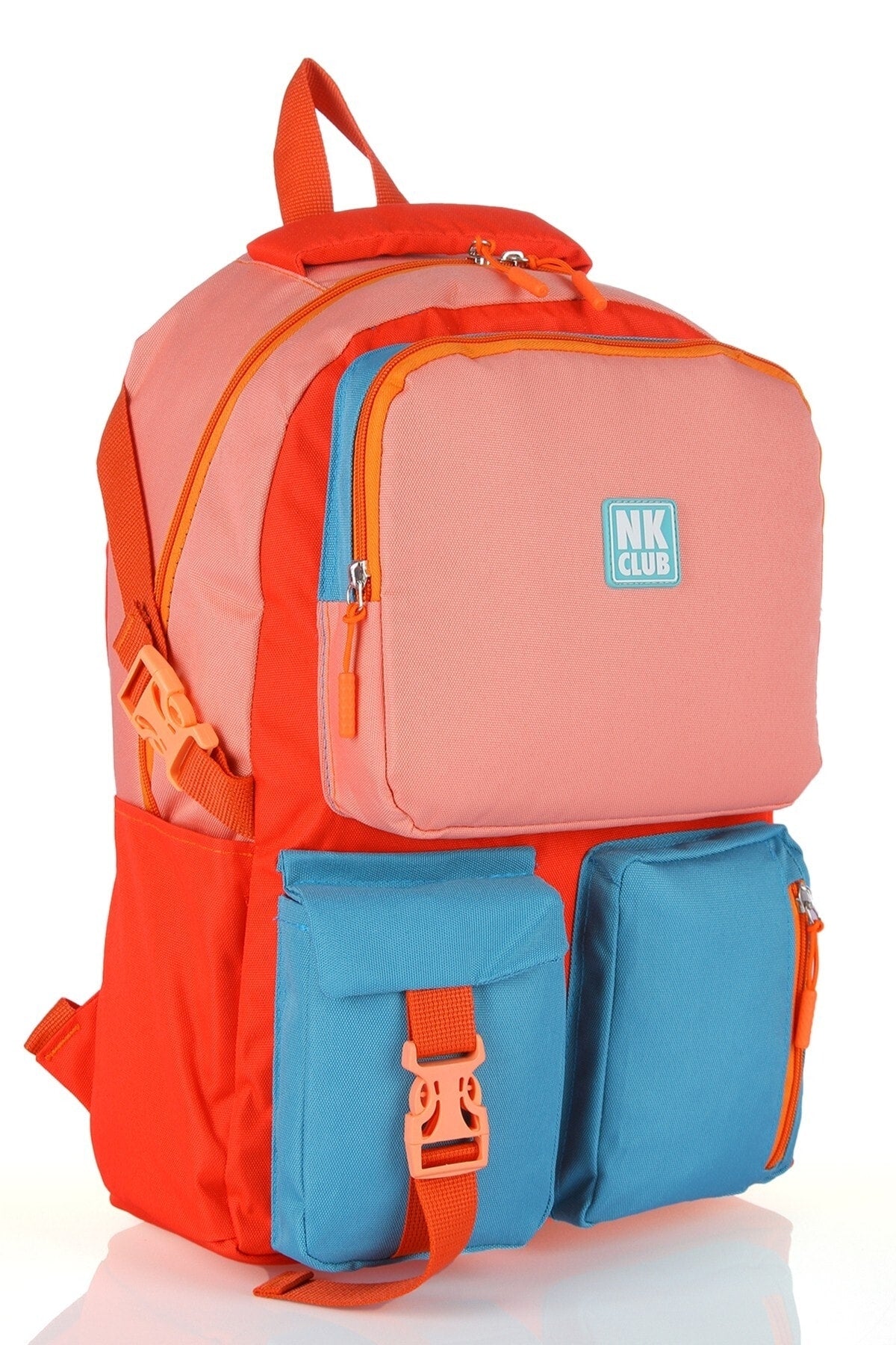 Hkn 9012 Primary School Backpack School Bag Multi-Compartment Puppy Mouth