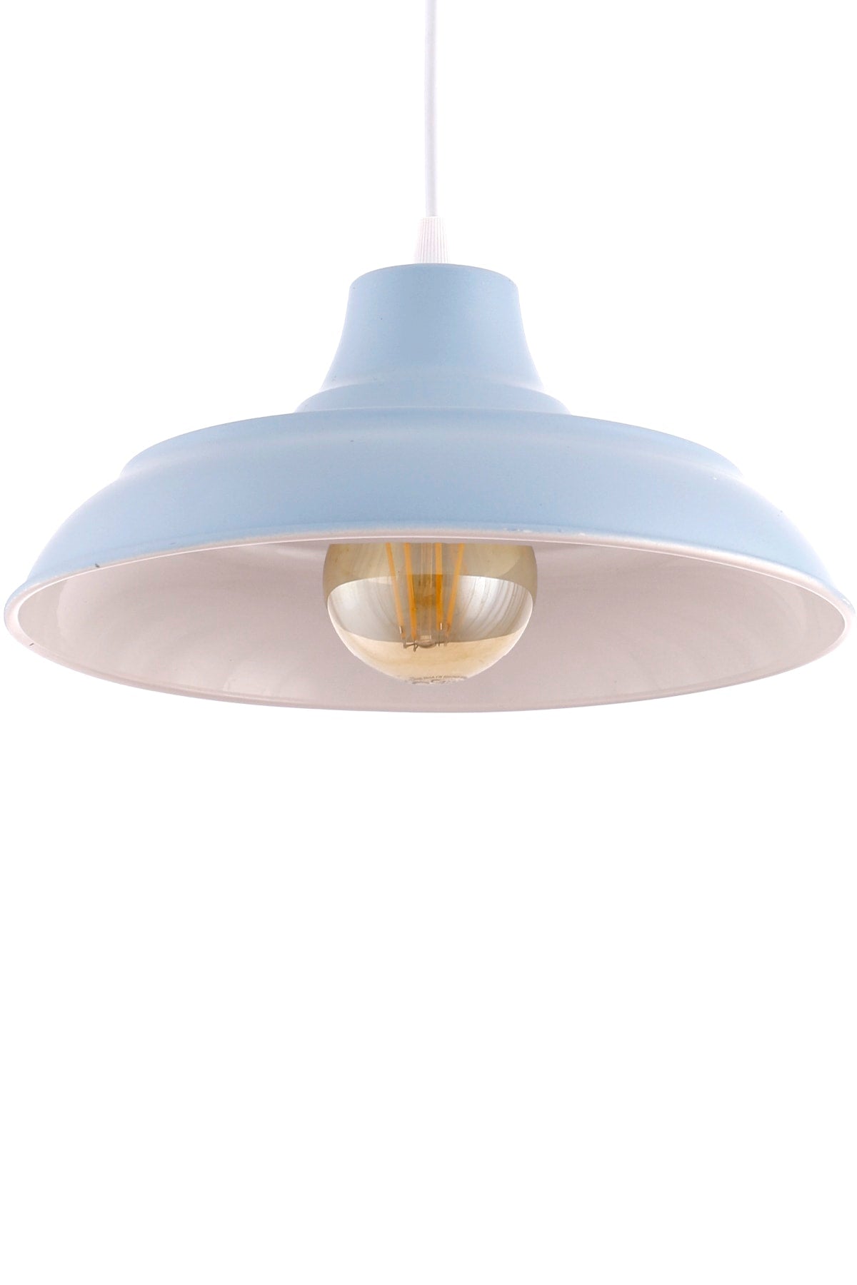 Bow Finish Blue Single Pendant Chandelier - Çakır Avize