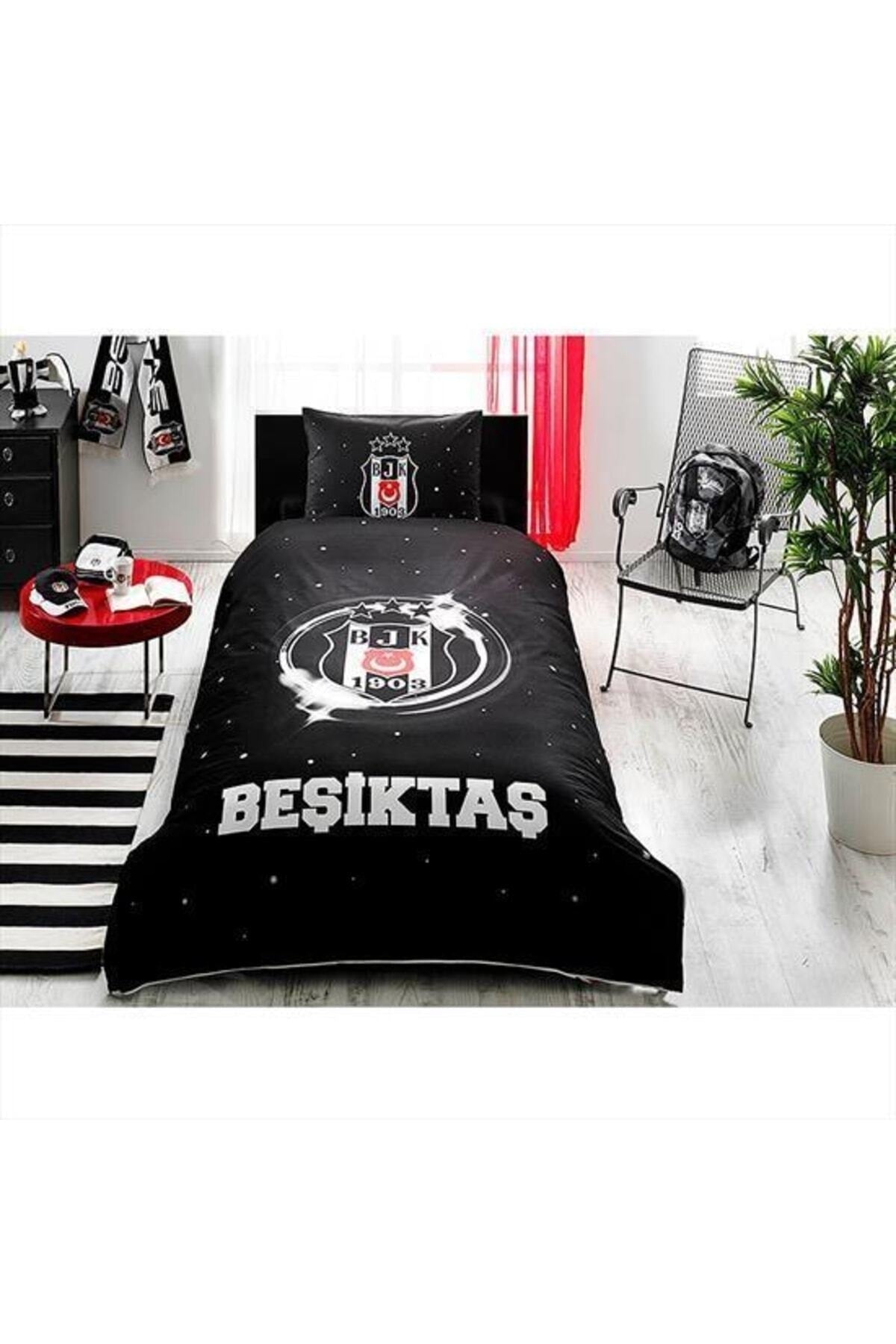 Licensed Single Duvet Cover Set Beşiktaş 3 Stars