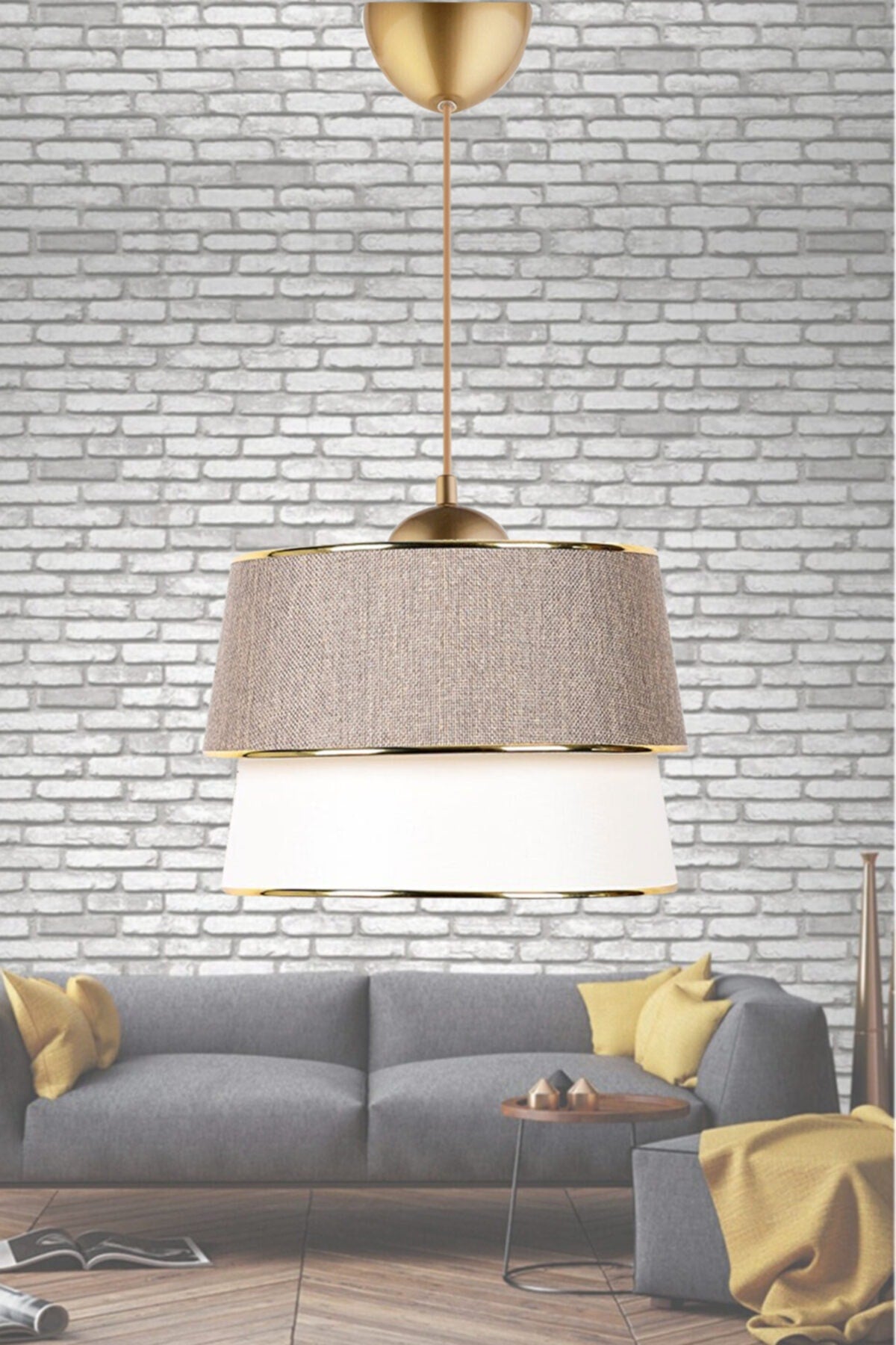 Star Single Pendant Lamp Wicker Cream Chandelier