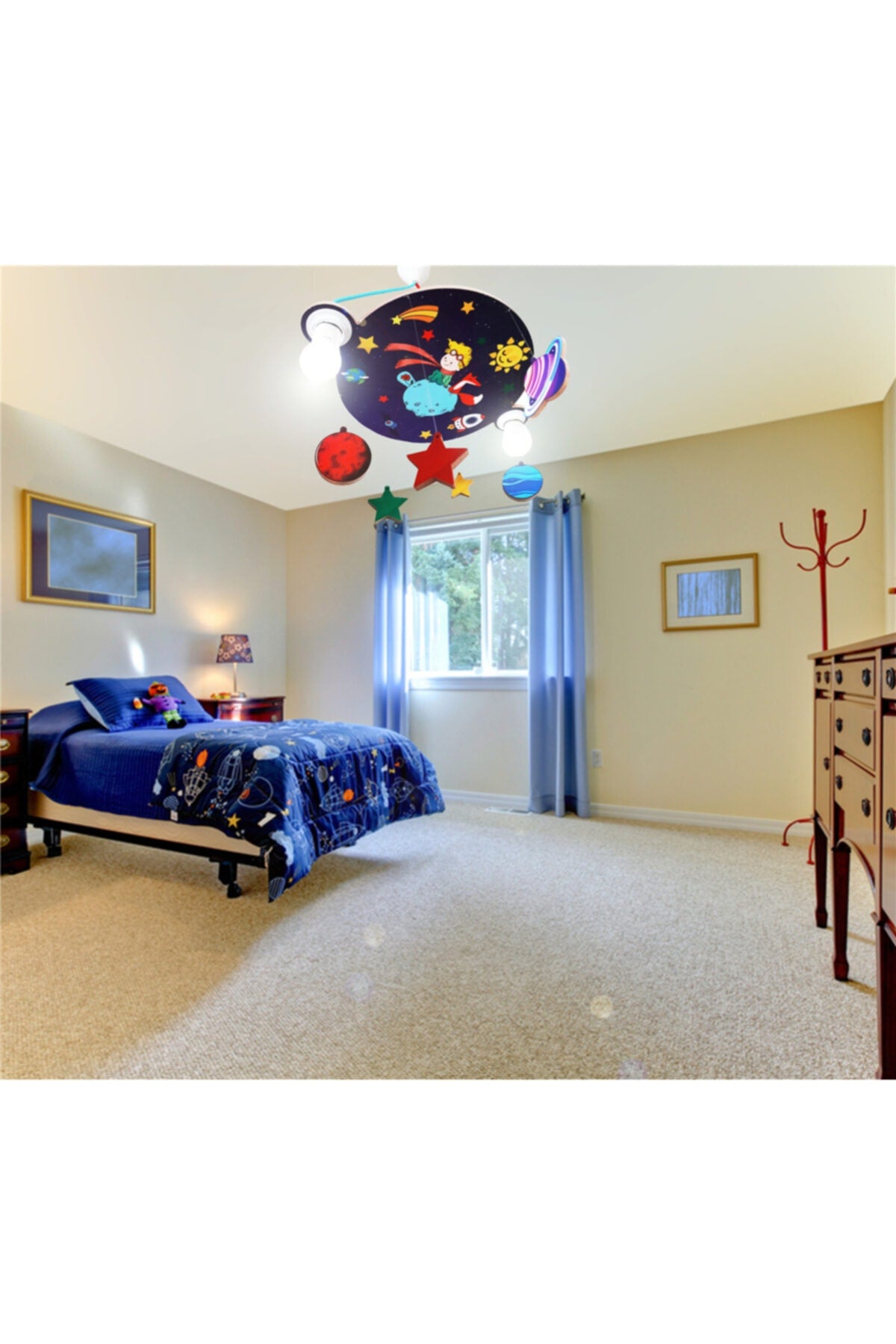 Wooden Little Prince Children'S Room Lighting
