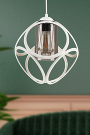 Aydın Single Chandelier White Smoked Acrylic