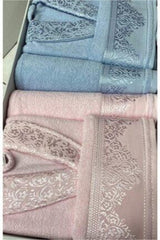 Cotton Jacquard Family Bathrobe Set - Swordslife