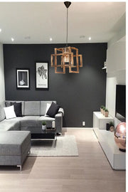 Fella Single Wooden Pendant Lamp Chandelier