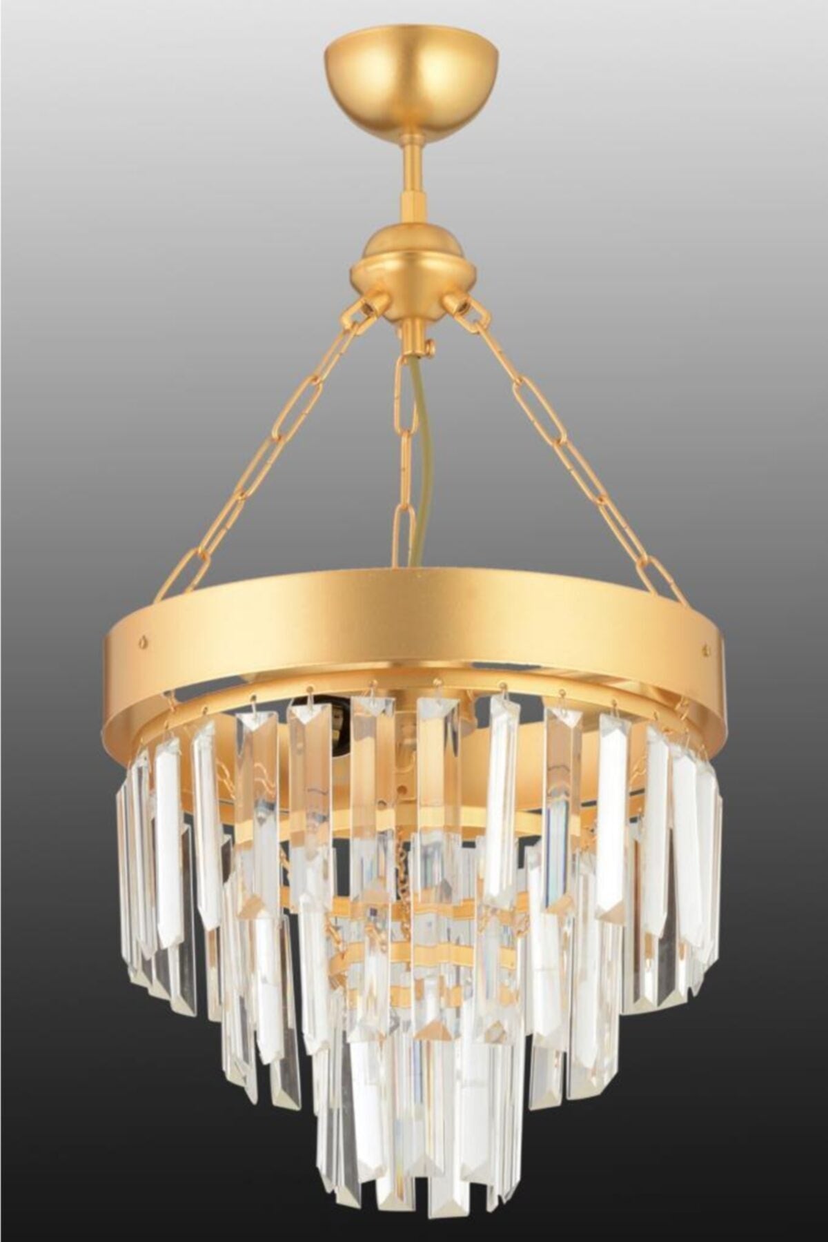 Linda 30' Gold Luxury Crystal Stone Chandelier