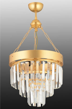 Linda 30' Gold Luxury Crystal Stone Chandelier