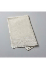 Lace Cotton 50x80 Cm Face Towel Ecru - Swordslife