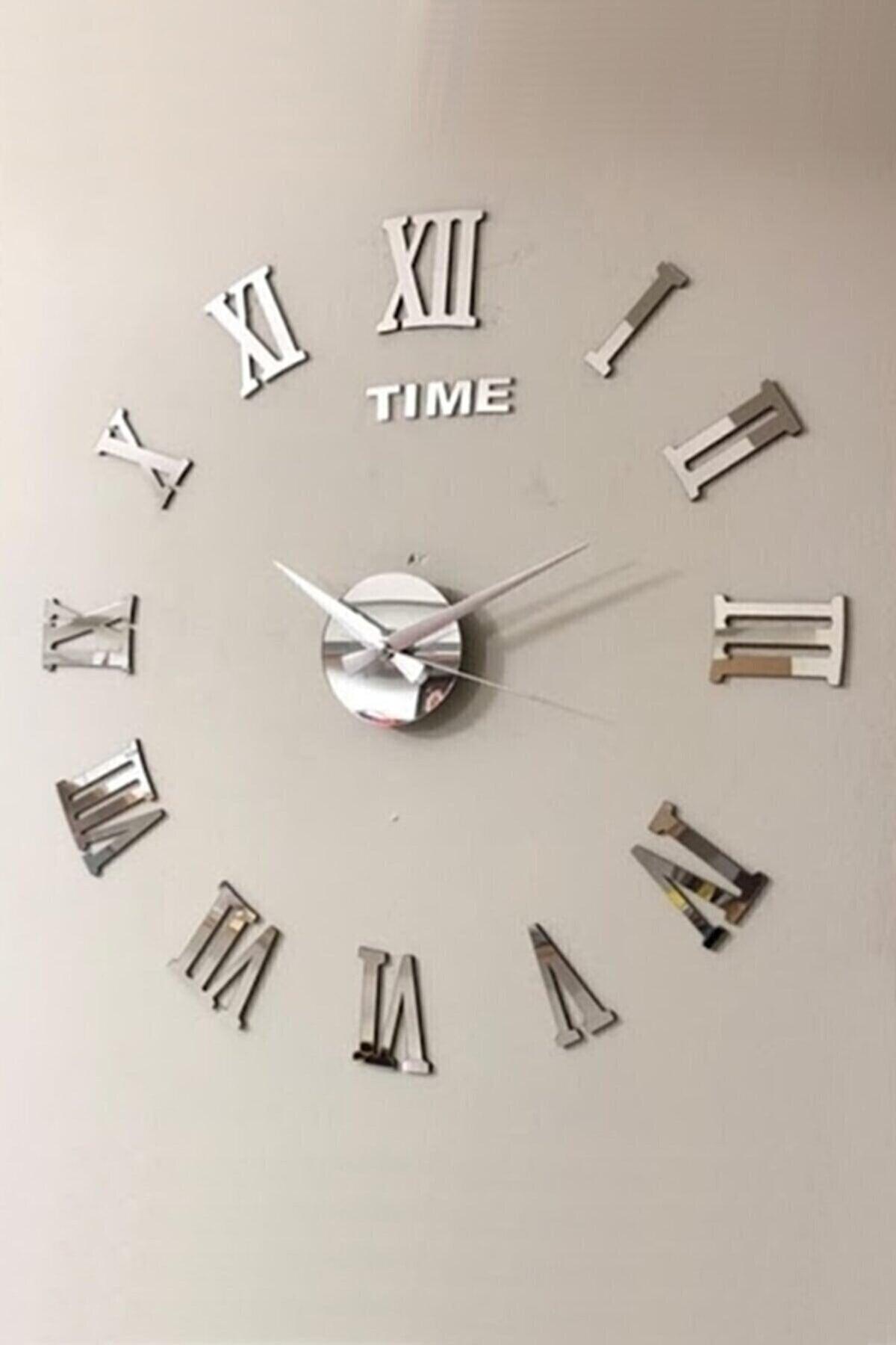 Time Collection 3d Roman Numeral Wall Clock (SILVER) - Swordslife