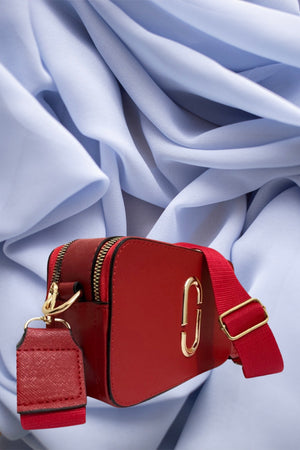 Women'S Canta Red Quality Sport Stylish Crossbody Two Compartment Pocket Shoulder Bag (Small Size)