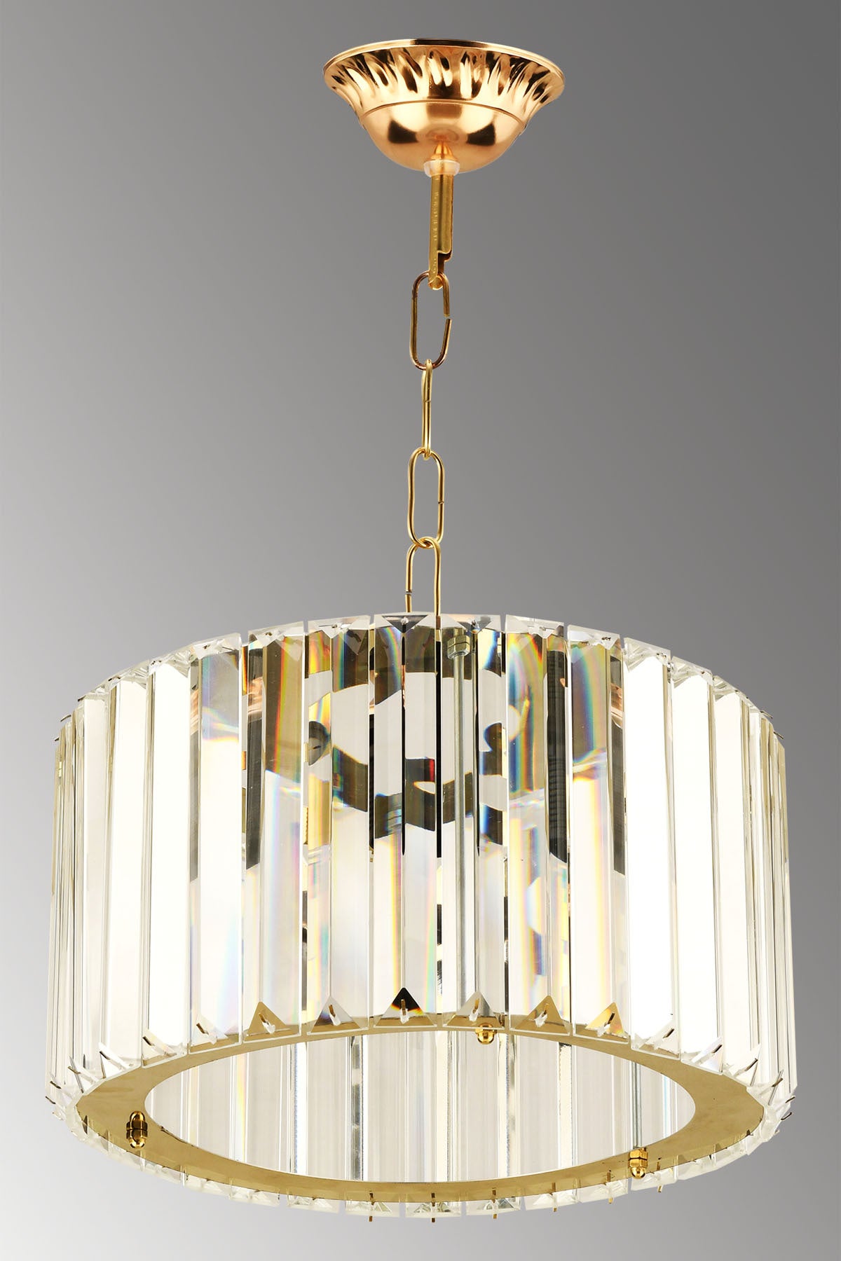 Luxury Diamond Gold Crystal Stone Chandelier