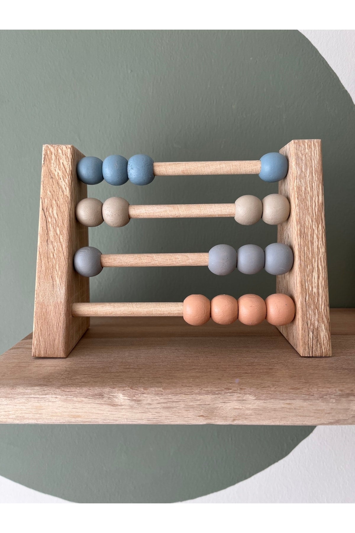 Natural Healthy Wooden Toy Montessori Abacus Analytical Intelligence Mathematics Kids Baby Room Decor