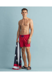 Rote Badeshorts für Herren