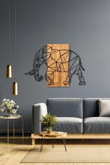 Doreart Elephant Wood & Metal Wall Painting, Home Office Wall Board - Swordslife