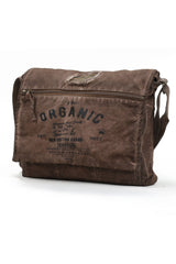 Shabby Canvas Shoulder Messenger Brown Laptop School Travel Daily Vintage Bag