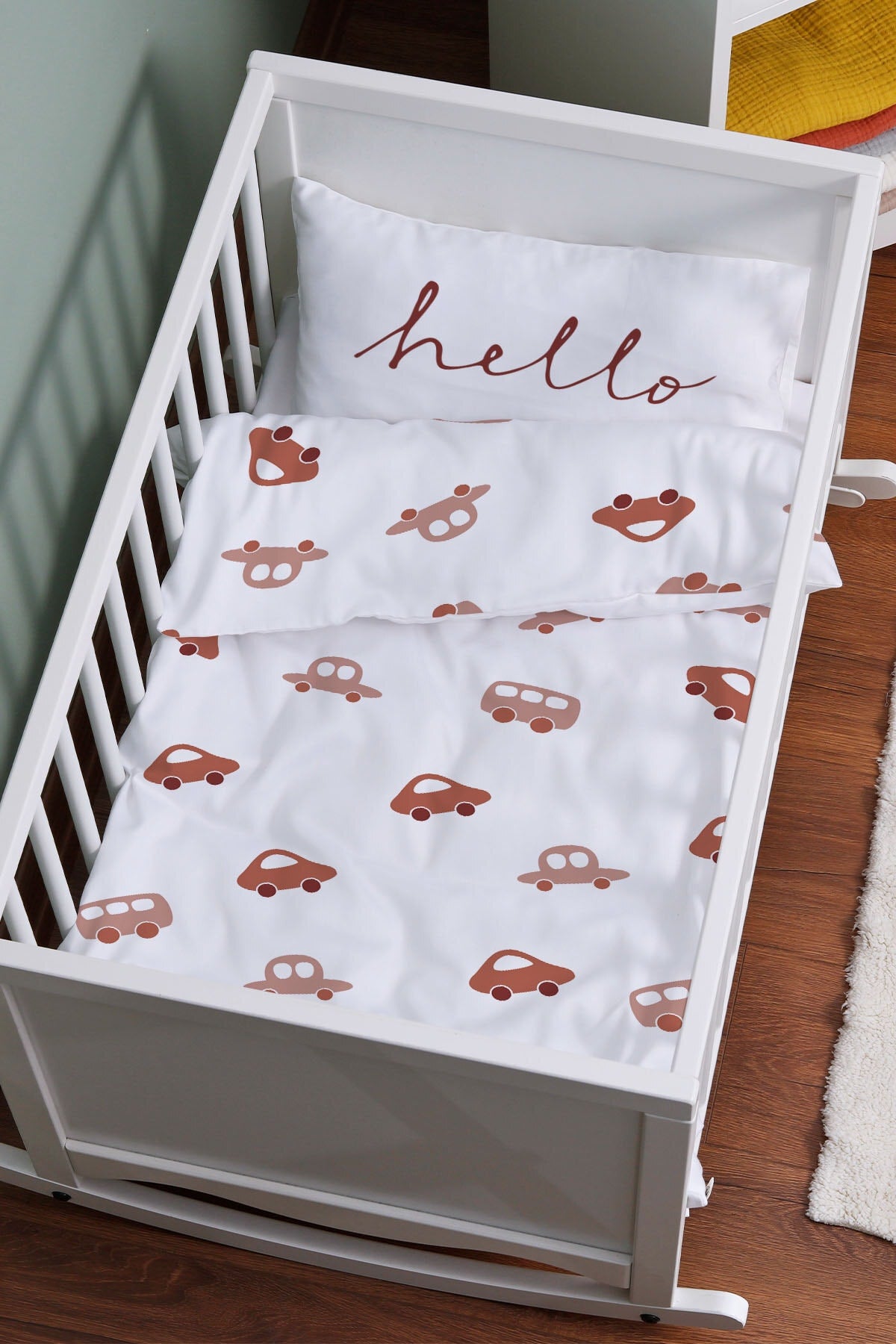 Mother'S Side Crib Duvet Cover Set (60X100) - Iconic Series - Vintage Car
