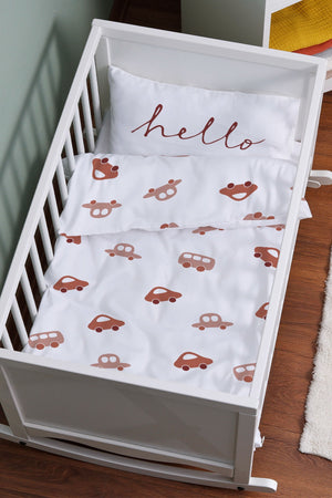 Mother'S Side Crib Duvet Cover Set (60X100) - Iconic Series - Vintage Car