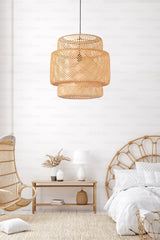 Sinnerlig Bamboo Chandelier 50cm- Scandinavian, Modern, Bohemian, Rattan Chandelier, Lighting