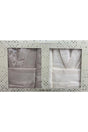 Elissa 6 Pieces 100% Cotton Bathrobe Set Stone-cream - Swordslife