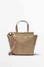Cracked Look Leather Mini Tote Bag - Swordslife