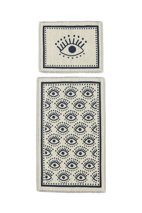 Eye Pattern Bath Mat 2 Pack 60x100 cm - Swordslife