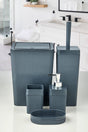 5 Piece Square Striped Bathroom Set Anthracite - 5 Piece Luxury Bathroom Set - Swordslife