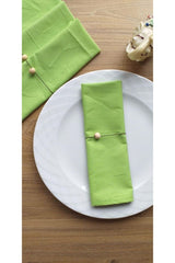Set of 6 Green Cotton Fabric Serving Napkin - Swordslife