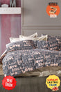 Love Printed 4-Piece Elastic Bed Sheet Single (100X200 CM) Duvet Cover Set - Swordslife