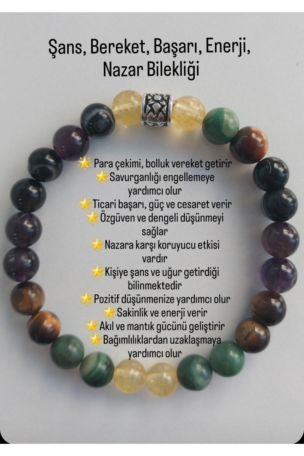 Luck, Success, Abundance, Energy, Evil Eye Bracelet