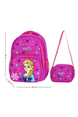 Licensed Purple Ice Girl Patterned Primary School Backpack And Lunch Box