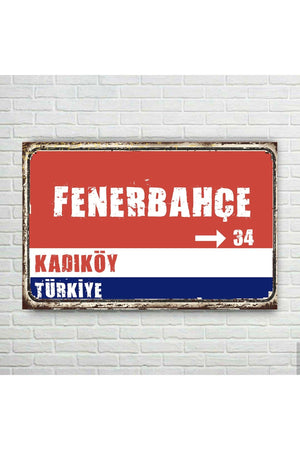 Fenerbahce Signboard Retro Wooden Poster - Swordslife
