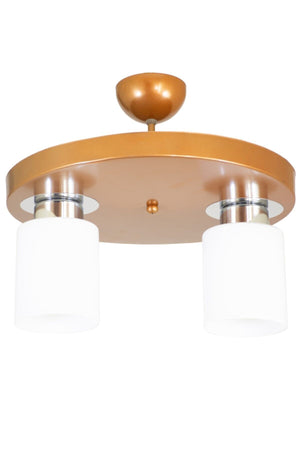 Double Modern Sports Model Round Tray Copper Chandelier