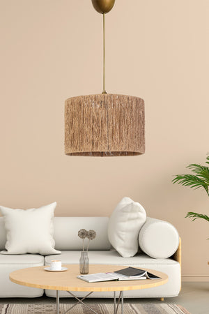 Roue Pendant Lamp Chandelier Wicker