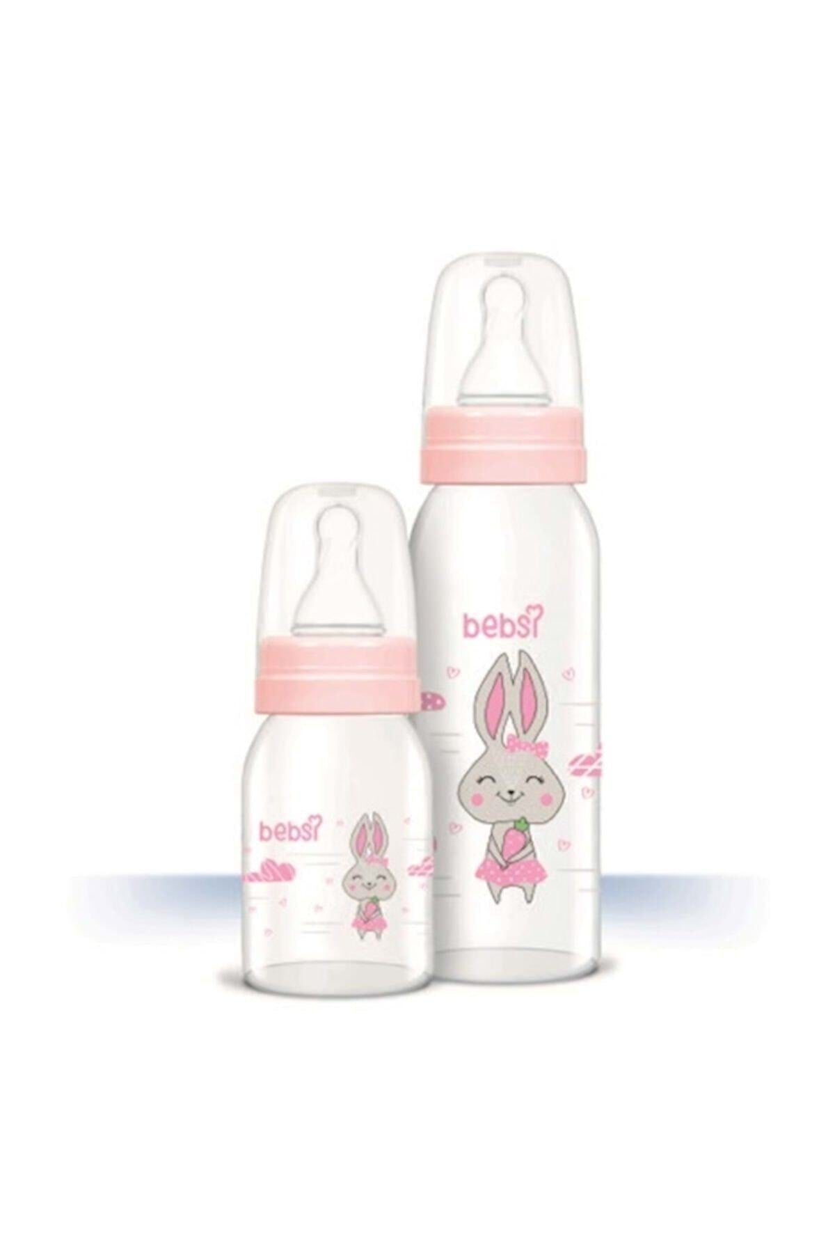Bebsi Glasflaschen-Set Rosa 250 ml + 125 ml