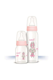 Bebsi Glass Bottle Set Pink 250 Ml +125 Ml