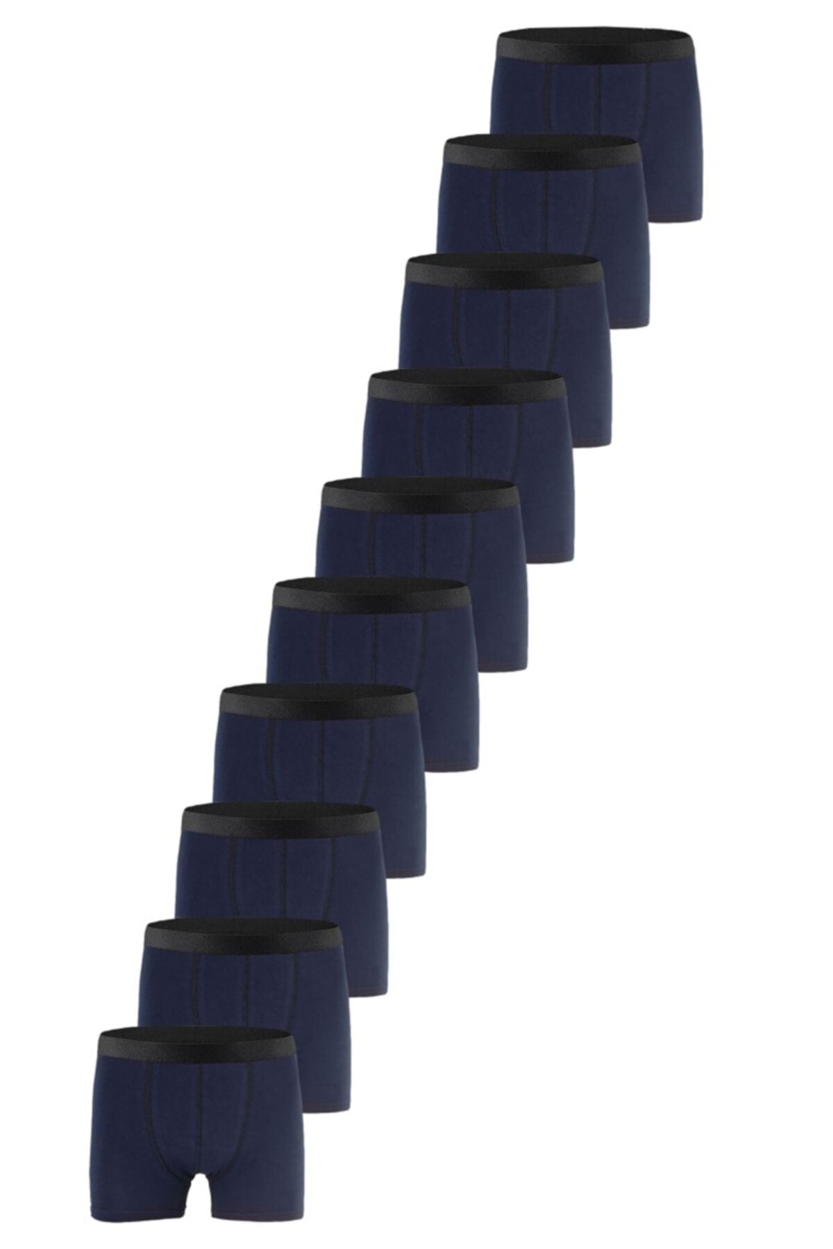 Men's Premium Navy Blue Lycra Boxer 10 Pack