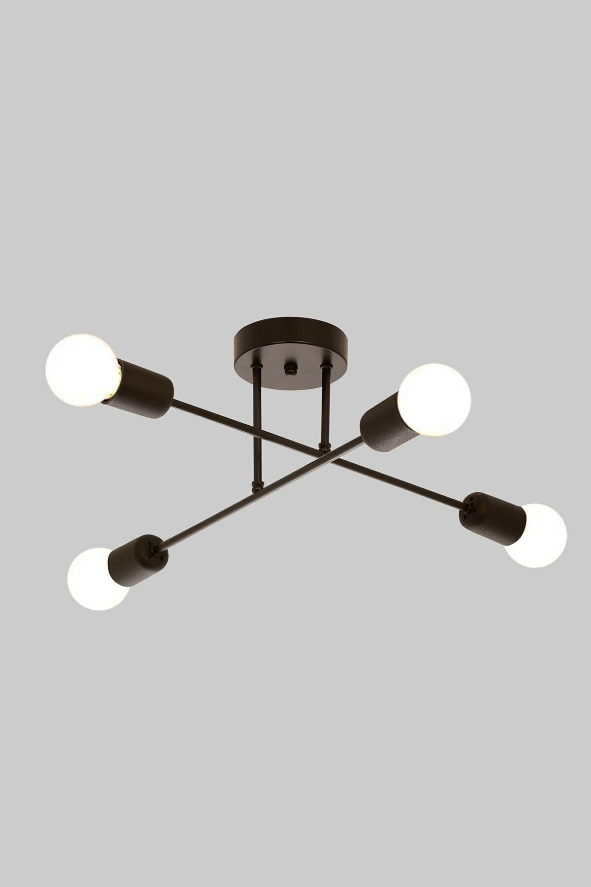 Spider Cross Moderne Sport Deckenleuchte Schwarz Wohnzimmer - Küche - Schlafzimmer 4-Plus Kronleuchter (Ohne Glühbirne)