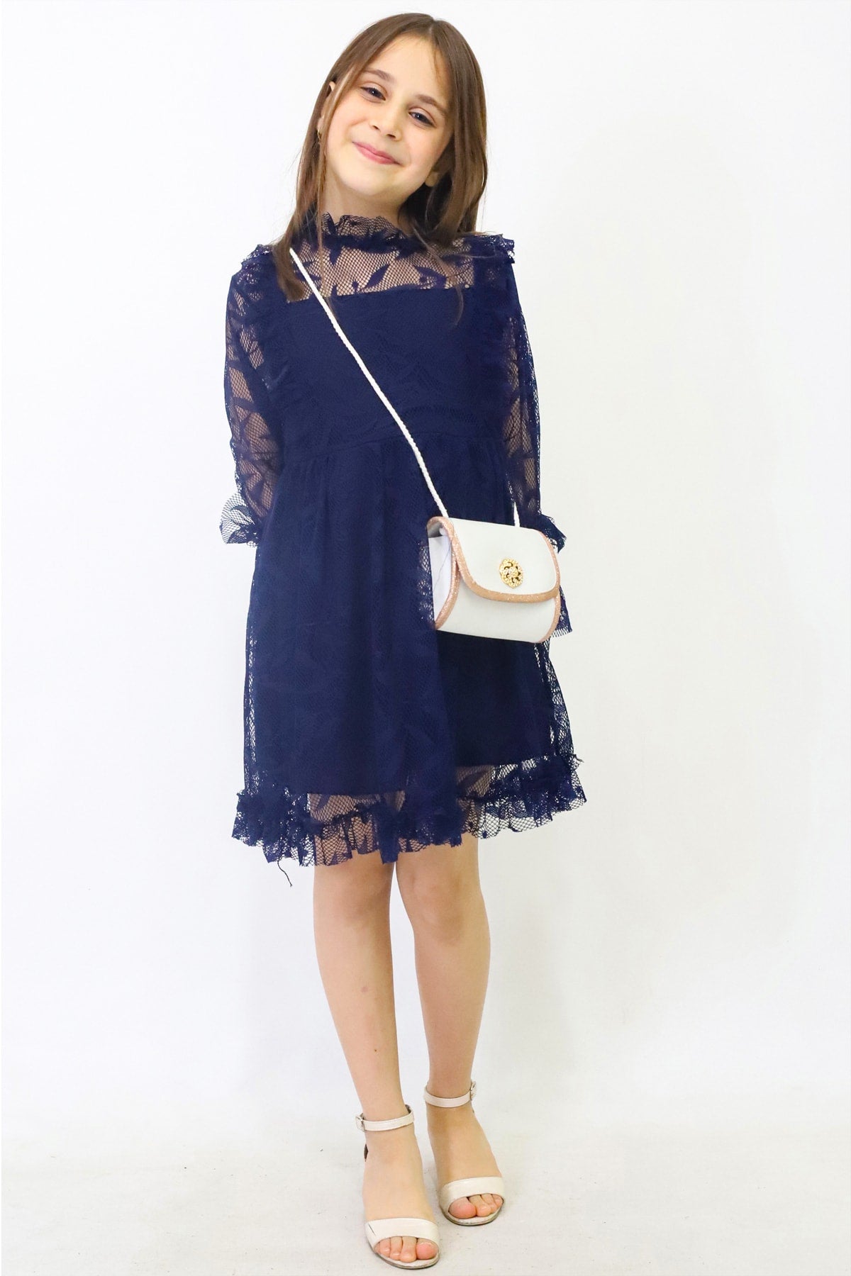Girl Summer Dress With Bag (2026 New Season 134)