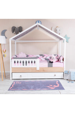 Minibaby Cat Pink Knitted Montessori Baby Kids Sleeping Set