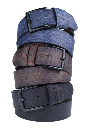 3 Pieces Men'S Belt Suitable For Jeans And Canvas
