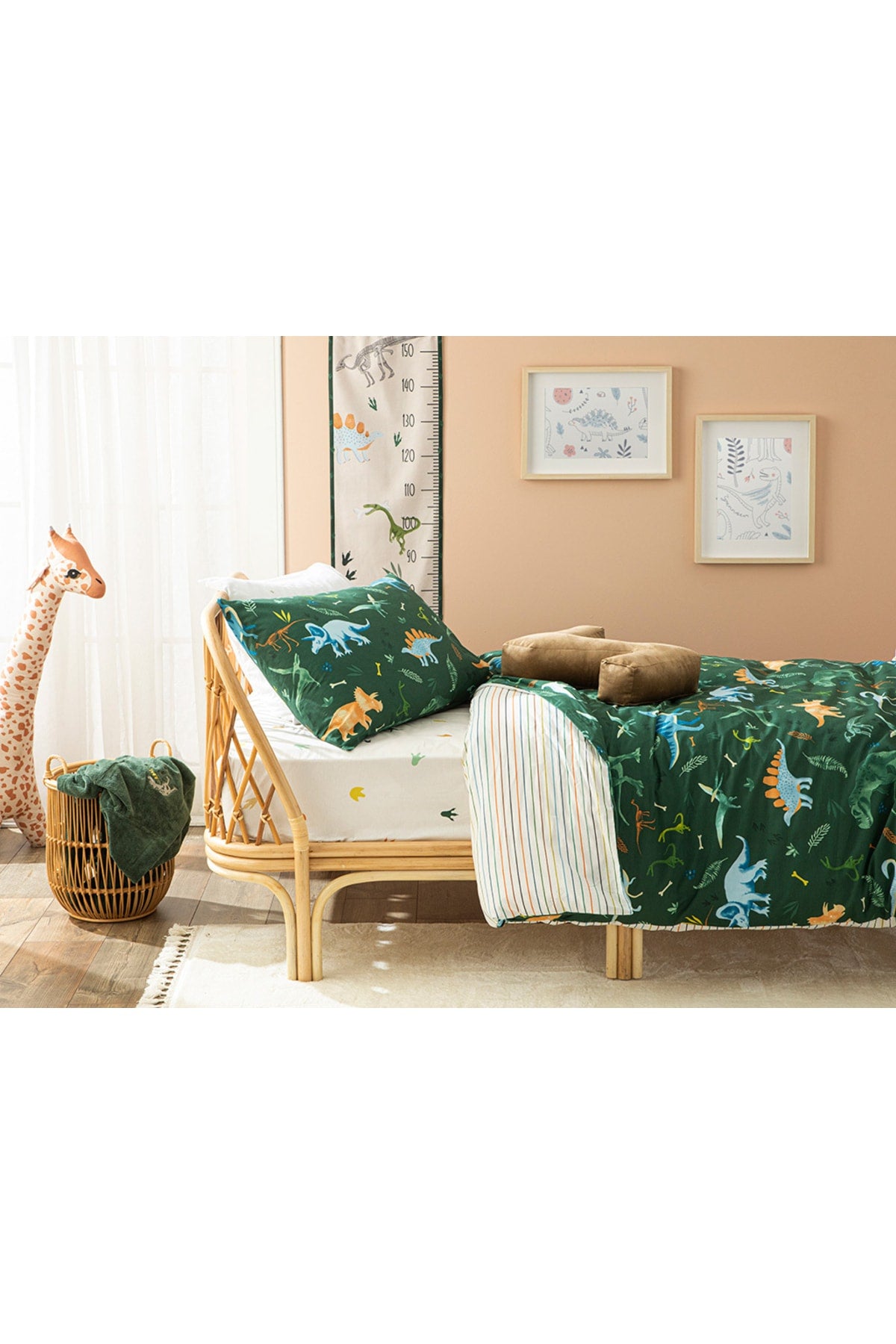 Din Bumbac Set De Pat Pentru C 160X220 Cm Green