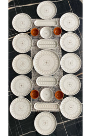 Gold Ellips 12 Person 23 Piece Breakfast Set