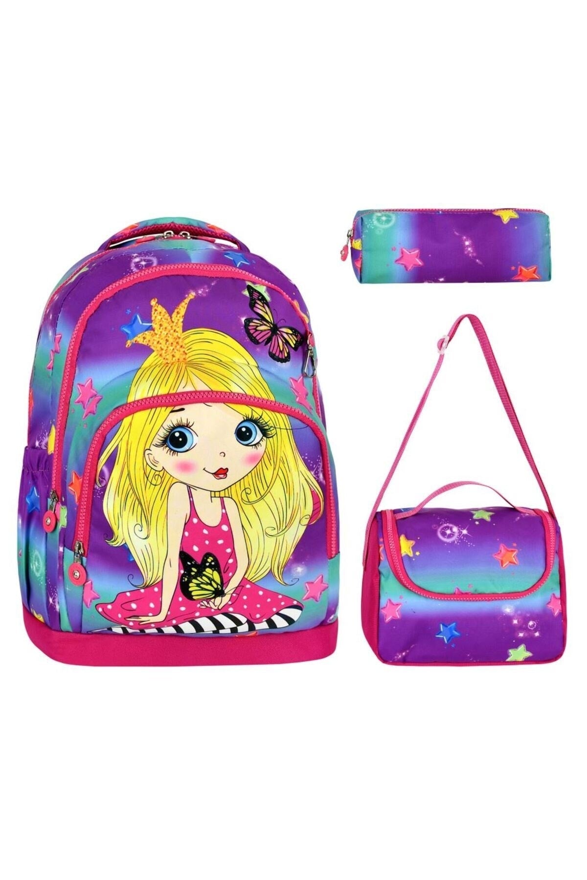 Yigit Boutique Printed Girls' School Bag