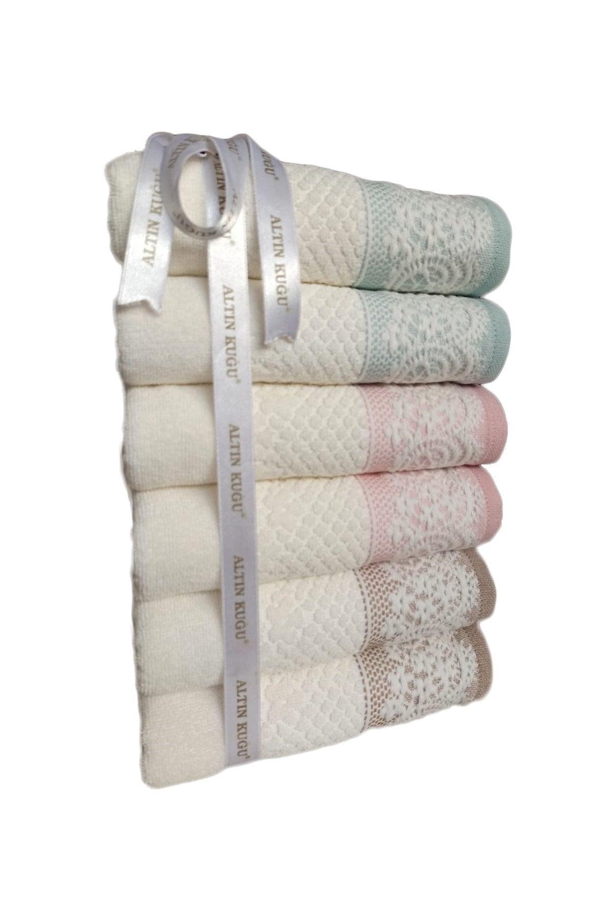 Evony Towel Set of 6 - Mint Beige Powder - Swordslife