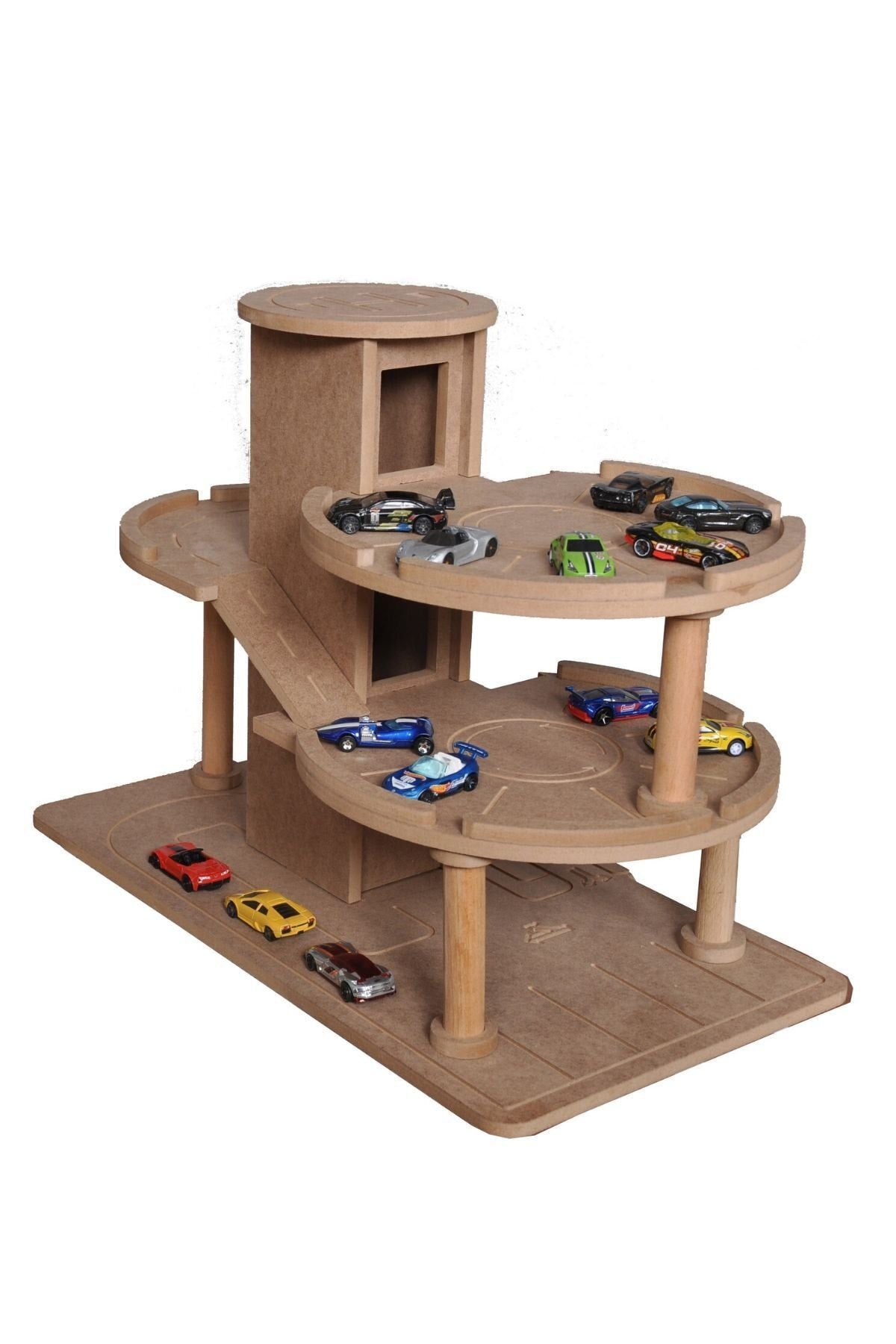 Wooden Floor Parking Garage Toy